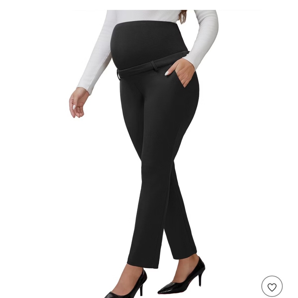 Target Women's Black Straight Leg Maternity Pants